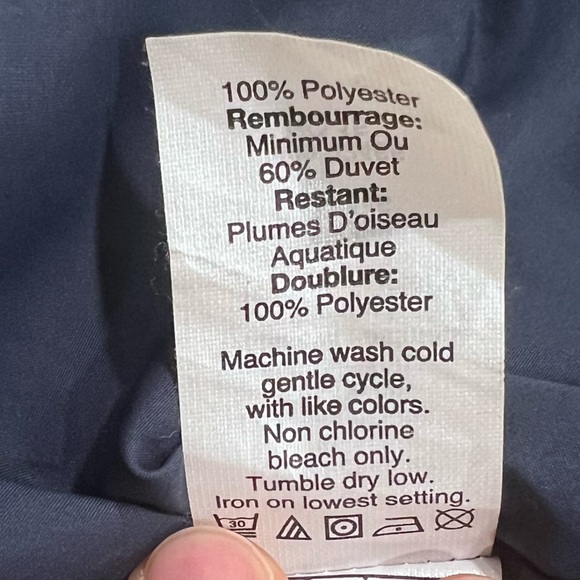 J. Crew Factory Women’s Quilted Navy Blue Down Puffer Vest, Size Small - Picture 9 of 10